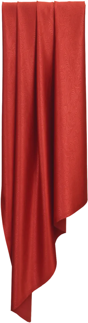 Elegant Red Curtain Drapery PNG image