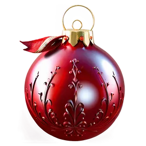 Elegant Red Ornament Png Opw81 PNG image