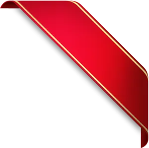 Elegant Red Ribbon Graphic PNG image