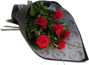 Elegant Red Roses Bouquet
