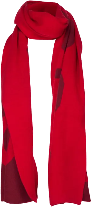 Elegant Red Scarf PNG image