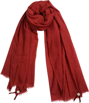 Elegant Red Scarf Isolated PNG image