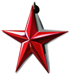 Elegant Red Star PNG Vtx PNG