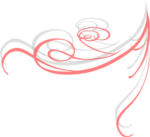 Elegant Redand Black Swirls PNG image