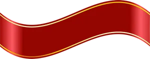 Elegant Redand Gold Banner PNG image