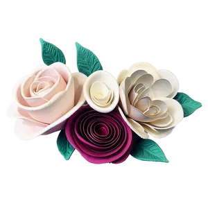 Elegant Rolled Flower Centerpiece Png 06282024 PNG image