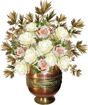 Elegant Rose Arrangementin Vase PNG image