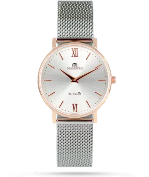Elegant Rose Gold Wristwatch Masistes