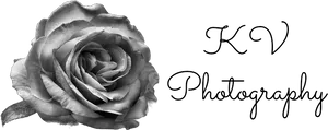 Elegant Rose K V Photography Logo PNG image