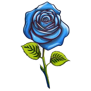 Elegant Rose Tattoo Blueprint PNG Tsk68 PNG