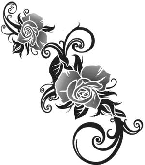 Elegant Rose Tattoo Design