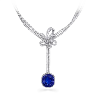 Elegant Sapphire Diamond Necklace