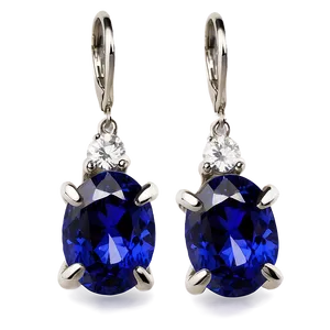 Elegant Sapphire Earring Png 05252024 PNG image