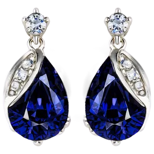 Elegant Sapphire Earring PNG Wvq65 PNG