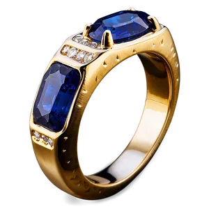 Elegant Sapphire Ring Png 06252024 PNG image