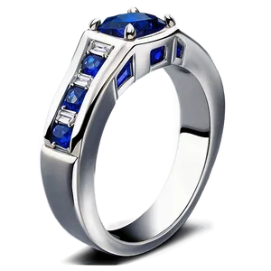 Elegant Sapphire Ring Png 06252024 PNG image