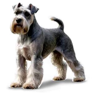 Elegant Schnauzer Show Stance Png 06262024 PNG image