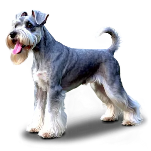 Elegant Schnauzer Show Stance Png 28 PNG image