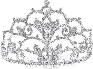 Elegant Silver Crown Graphic