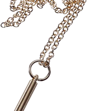 Elegant Silver Necklace Chain PNG image