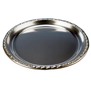 Elegant Silver Tray Png Mfy PNG image