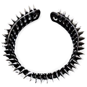 Elegant Spiked Choker Detail Png 06282024 PNG image