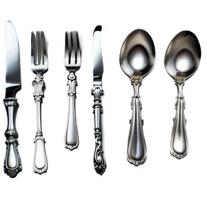 Elegant Spoon And Fork PNG 82 PNG