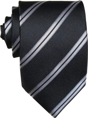 Elegant Striped Necktie PNG image