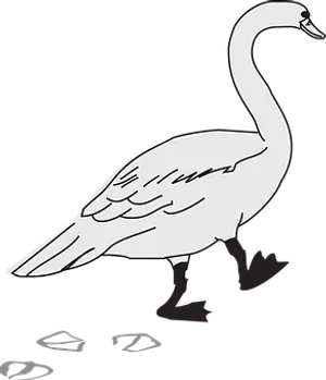 Elegant Swan Silhouette
