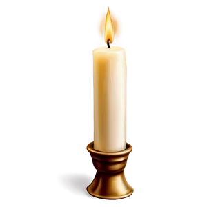 Elegant Taper Candle PNG 05242024
