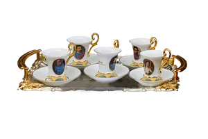 Elegant Tea Set With Portraits