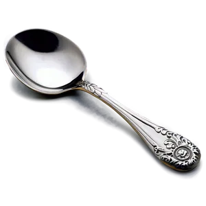 Elegant Teaspoon With Engravings Png 06252024 PNG image