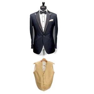 Elegant Tuxedo Design PNG Qbl