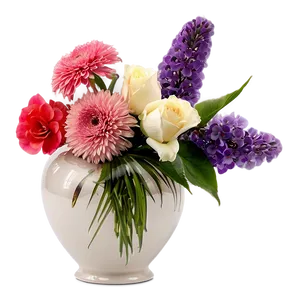 Elegant Vase With Flowers Png Bfm PNG image