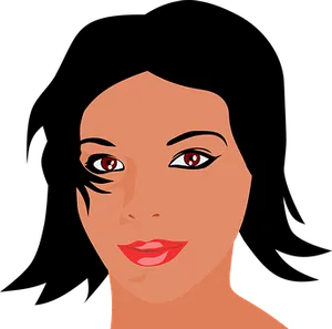 Elegant Vector Portrait