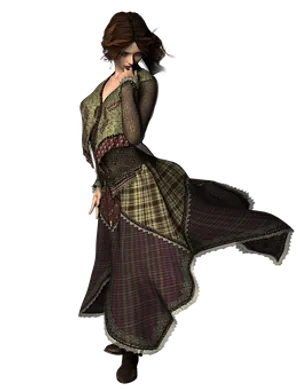 Elegant Vintage Dancer