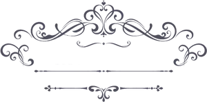 Elegant Vintage Flourish Border PNG image