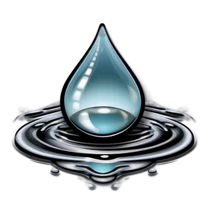 Elegant Water Drop Serenity Png 05242024 PNG image