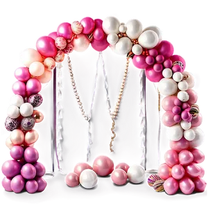 Elegant Wedding Balloon Garland Png Aap99 PNG image