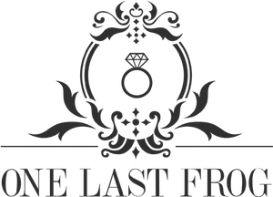 Elegant Wedding Logo One Last Frog PNG image