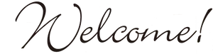 Elegant Welcome Script PNG image