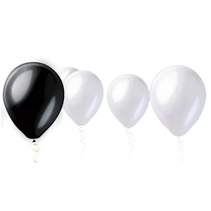 Elegant White Balloons Png 06122024 PNG image