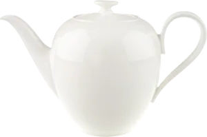 Elegant White Ceramic Teapot PNG image