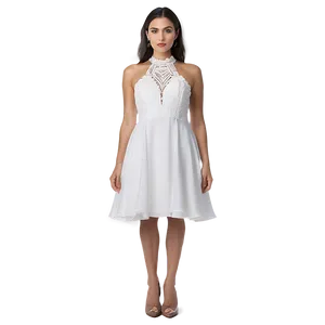 Elegant White Dress Png 06212024 PNG image