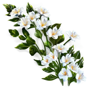 Elegant White Flowers Arrangement PNG Pvj18 PNG