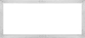 Elegant White Frame Black Background