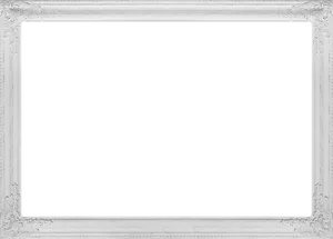 Elegant White Frameon Black Background