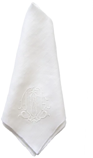 Elegant White Linen Napkin
