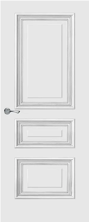 Elegant White Panel Door PNG image