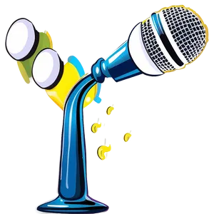 Elegant White Podcast Mic PNG Anx7 PNG